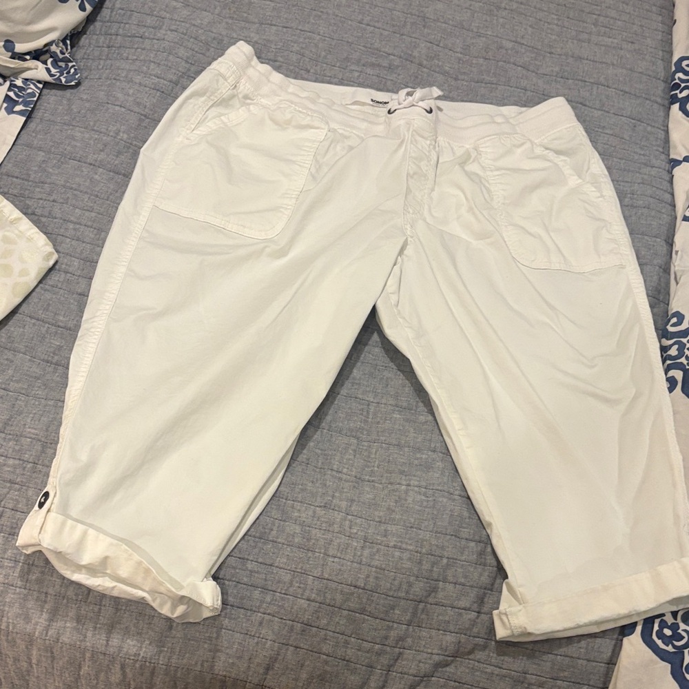 🤍 SONOMA White Drawstring Pants – Size XXL